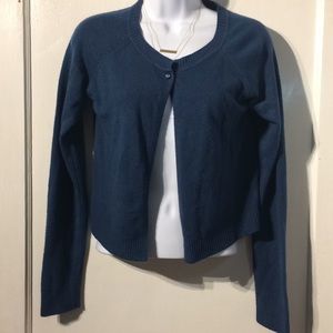 Deep Teal Diamond Crop Cardigan From Italy 🇮🇹